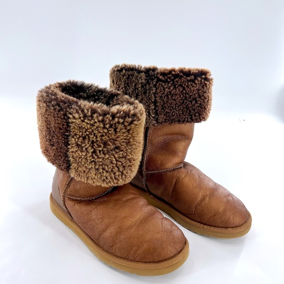 UGG Classic Tall Metallic Boots Brown Gold Bronze SN 5823 Women's Size W8 - Picture 2 of 15